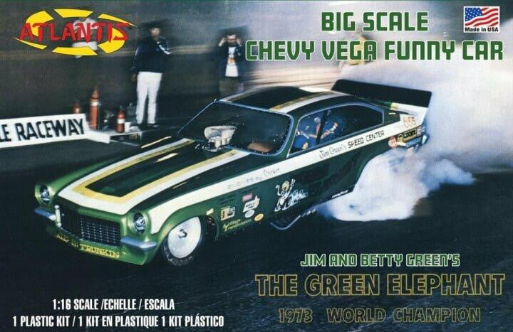 Atlantis 1/16 Green Elephant Vega Funny Car 1494